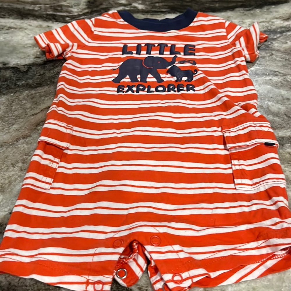 Just One You by Carters onesie shorts outfit